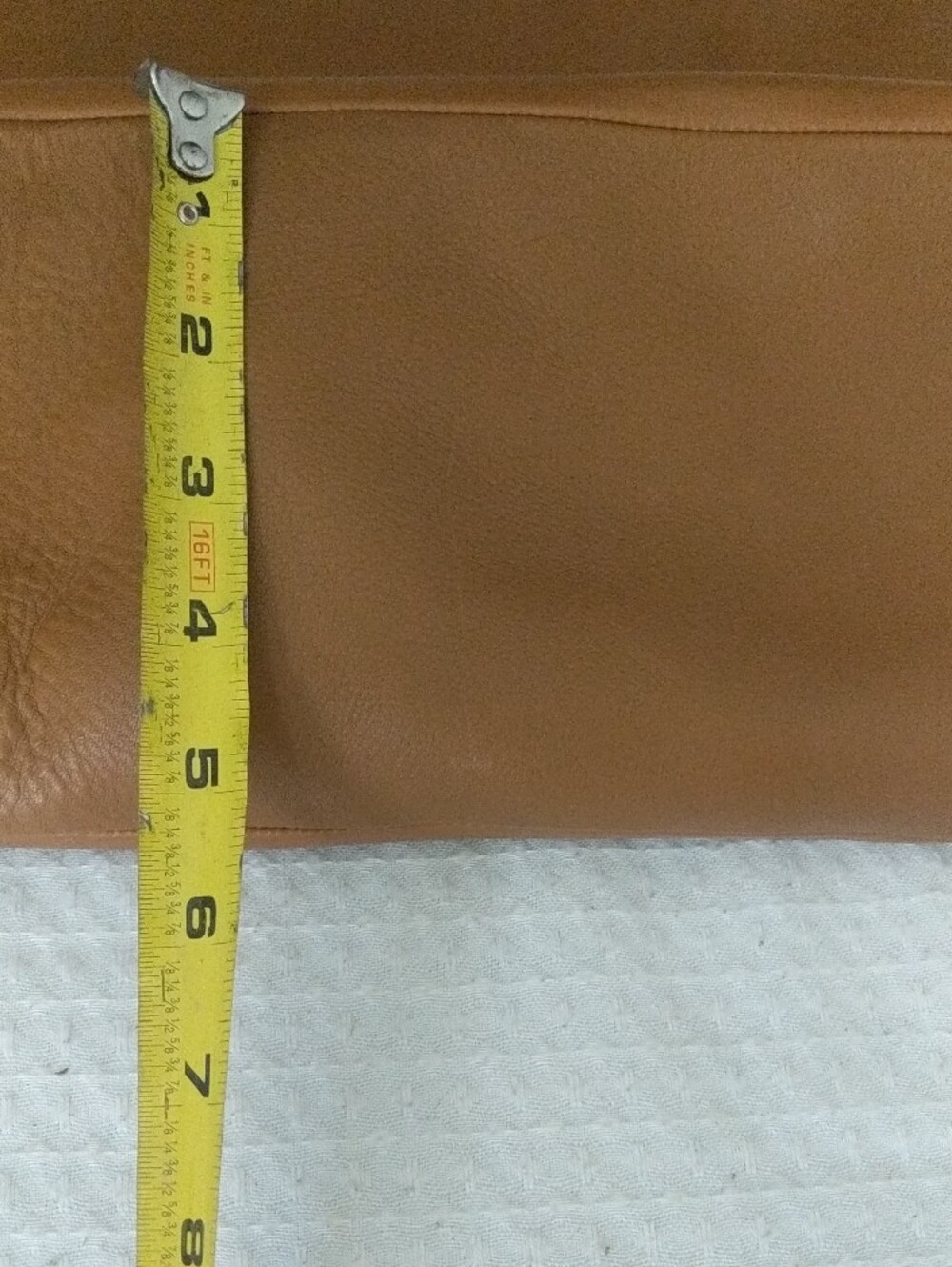 ✨ RARE FIND: Vintage USA BAGGU Minimalist Leather Tote in Saddle Tan ✨ - Picture 15 of 16